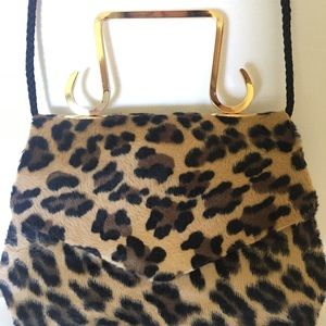 Vintage leopard clutch/crossbody